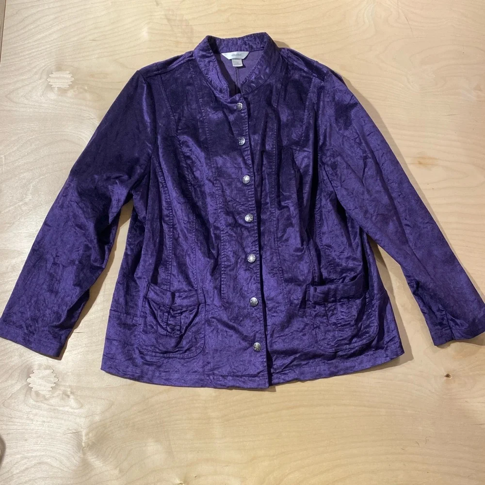 CJ Banks Rich Purple Blazer 1X (OG)